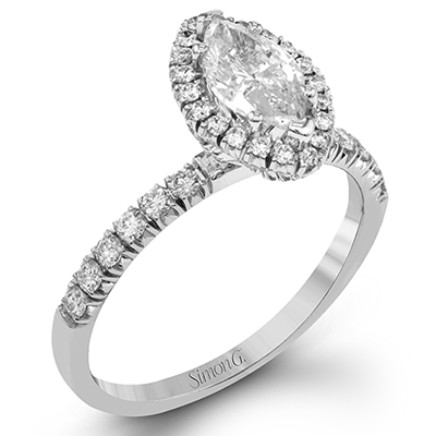 Bague Or Blanc 18 Carats Avec Diamants Marquise - 2,45 Carats, 8,47 G, Taille 49, Occasion