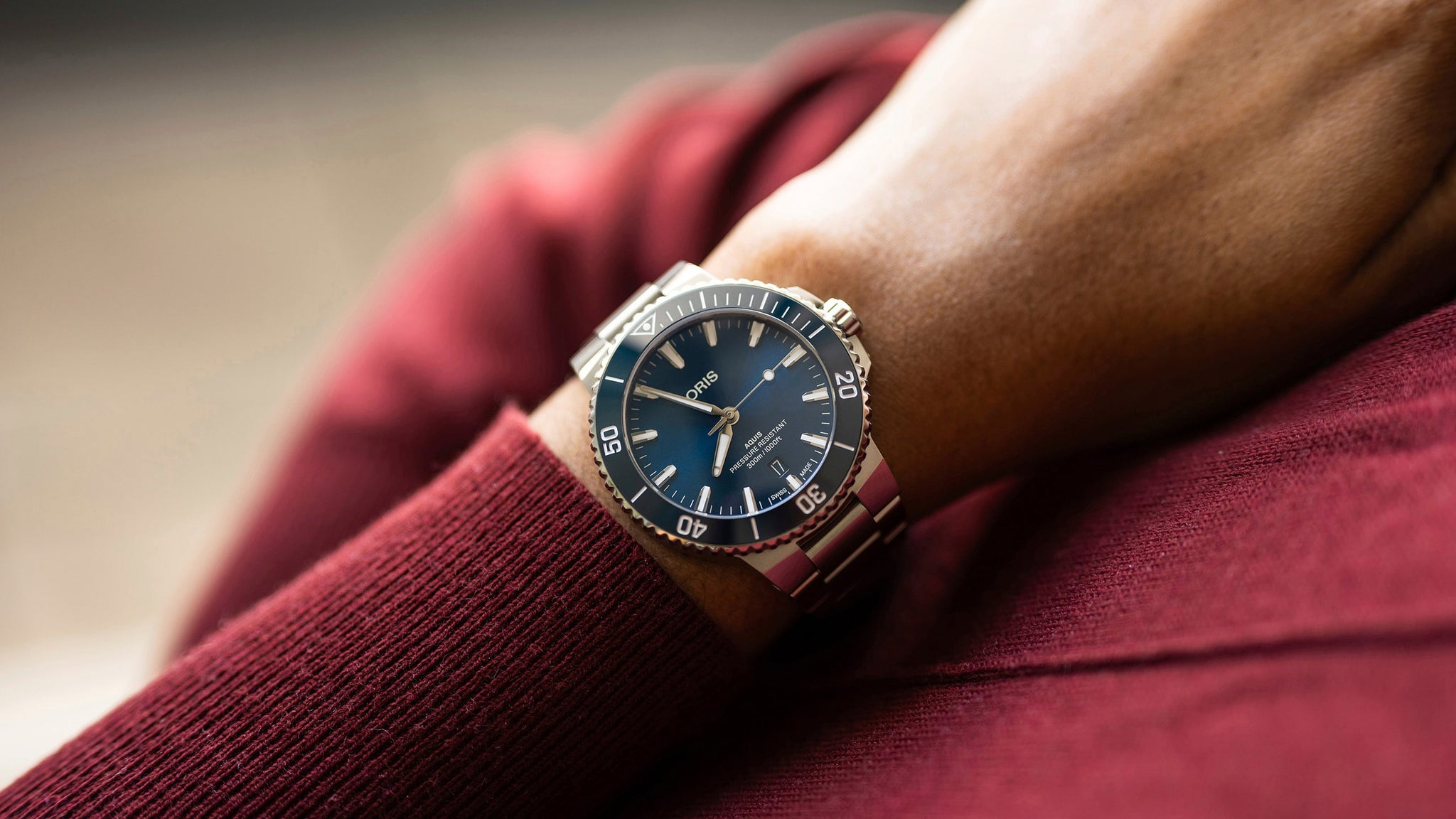 Oris Aquis Date Automatic (Cadran bleu / 41.5mm)