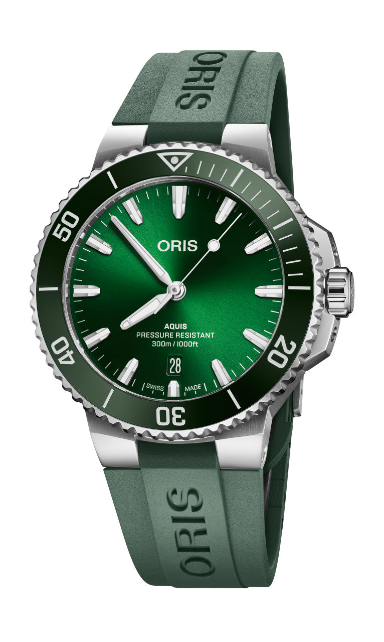 Oris Aquis Date Automatic REF#73377874157 (Green Dial / 41.5mm)