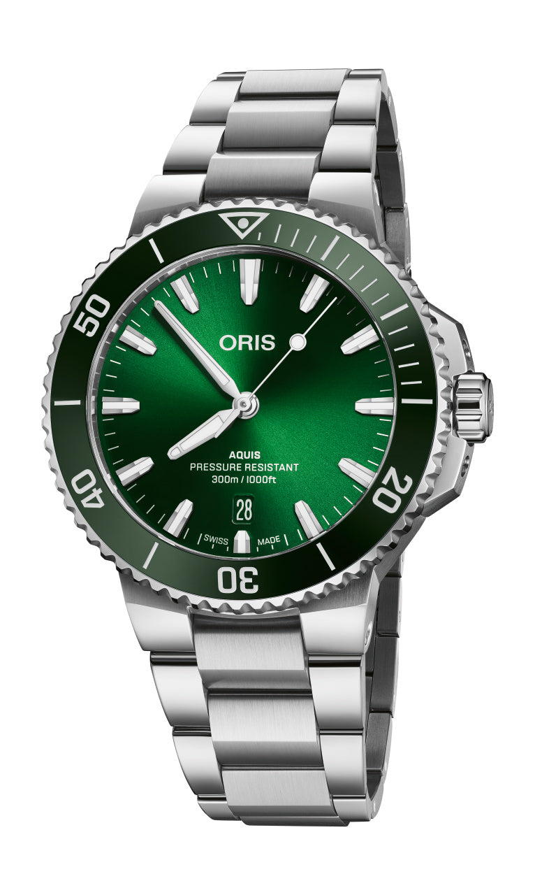Oris Aquis Date Automatic REF#73377874157 (Green Dial / 41.5mm)