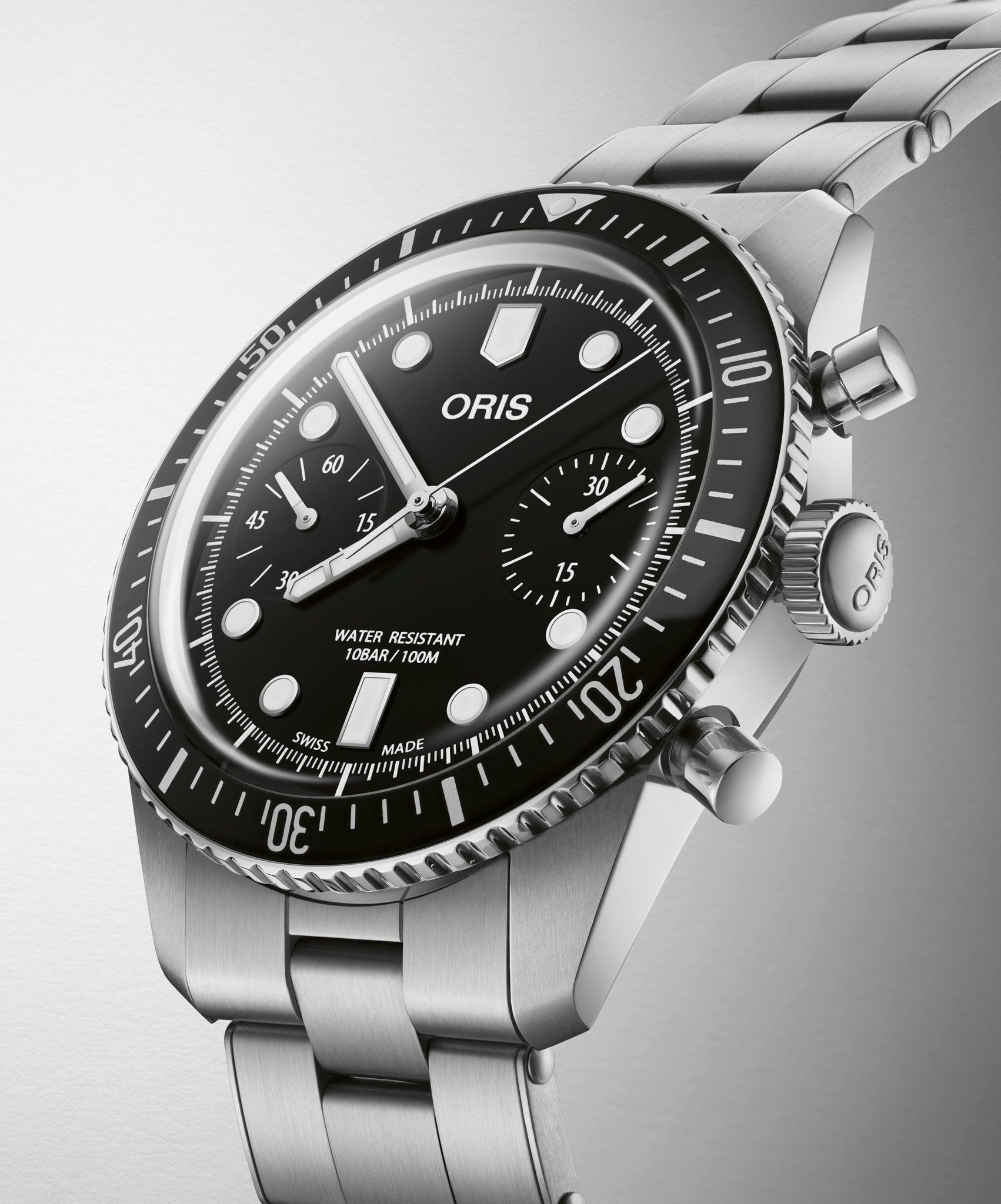 Oris Divers Sixty-Five Chronographe automatique (cadran noir / 40mm)