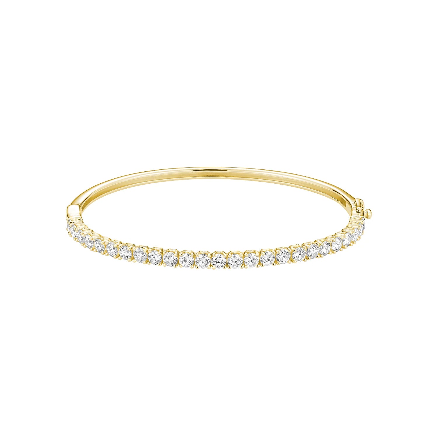 Hemsleys Collection 14K Straight Line Diamond Bangle