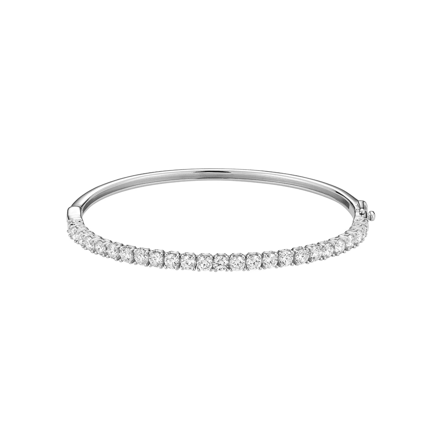 Hemsleys Collection 14K Straight Line Diamond Bangle