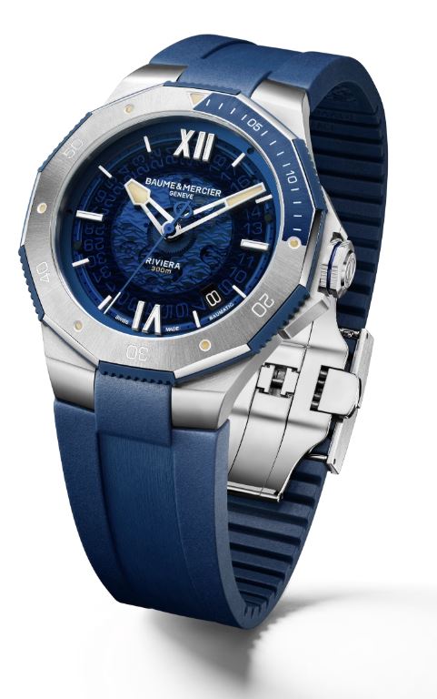 Baume Et Mercier Riviera Azur Baumatic Automatic (Cadran bleu / 42mm)