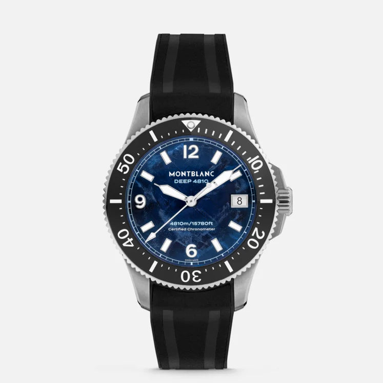 Montblanc Iced Sea 0 Oxygen Deep 4810 (Cadran bleu / 43mm)