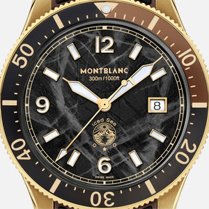 Montblanc 1858 Iced Sea Automatic Date (Cadran noir / 41mm / Boîtier bronze)