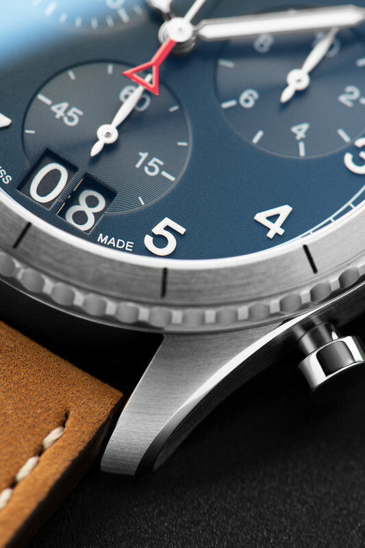 Alpina Startimer Pilot Big Date Chronograph Quartz (Cadran bleu / 41mm)