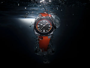 Alpina Seastrong Diver Extreme Automatic (Cadran noir et orange / 41mm)