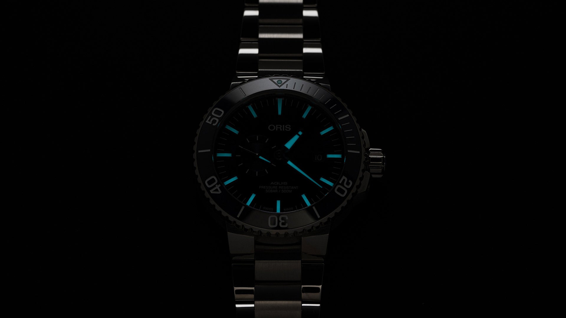 Oris Aquis Small Second Date Automatic REF#743 7733 4155 (Blue Dial / 45.5mm)