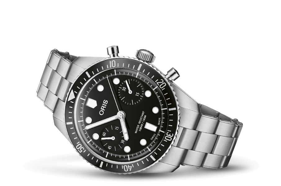 Oris Divers Sixty-Five Chronographe automatique (cadran noir / 40mm)