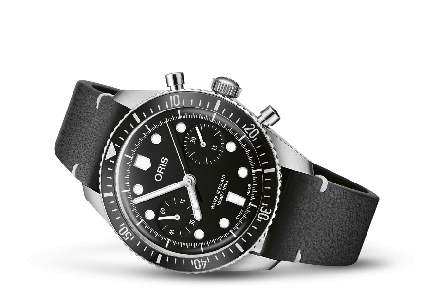 Oris Divers Sixty-Five Chronographe automatique (cadran noir / 40mm)