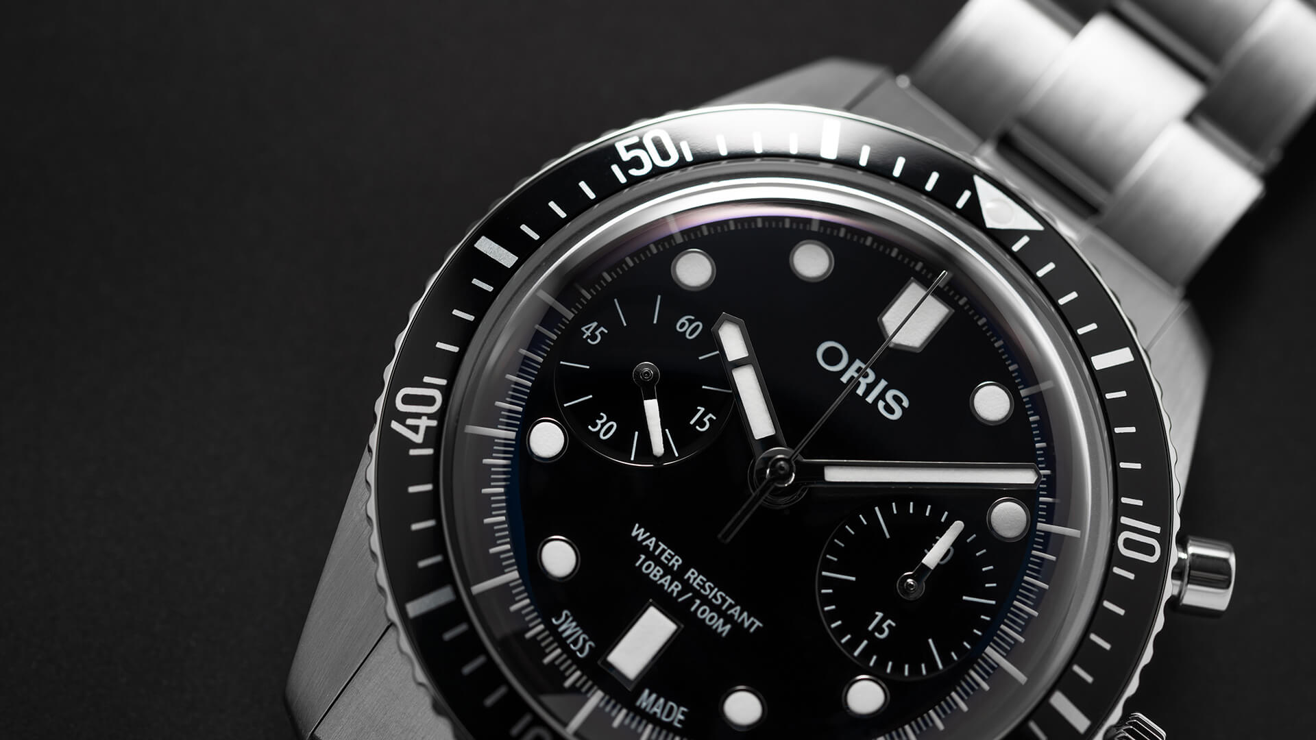 Oris Divers Sixty-Five Chronographe automatique (cadran noir / 40mm)