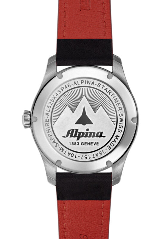 Alpina Startimer Pilot Automatic (Cadran noir vieilli / 41mm)