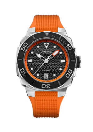 Alpina Seastrong Diver Extreme Automatic (Cadran noir et orange / 41mm)