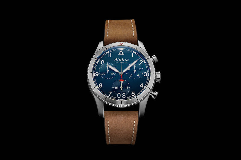 Alpina Startimer Pilot Big Date Chronograph Quartz (Cadran bleu / 41mm)