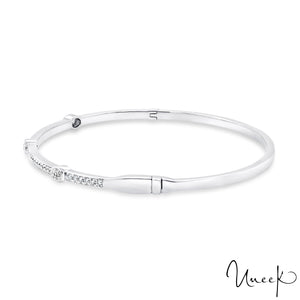 Uneek 18K - Bracelet empilable serti de diamants et de diamants ovales