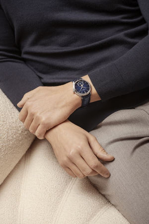 Baume Et Mercier Clifton Baumatic Moonphase Automatic (Cadran bleu / 39mm)