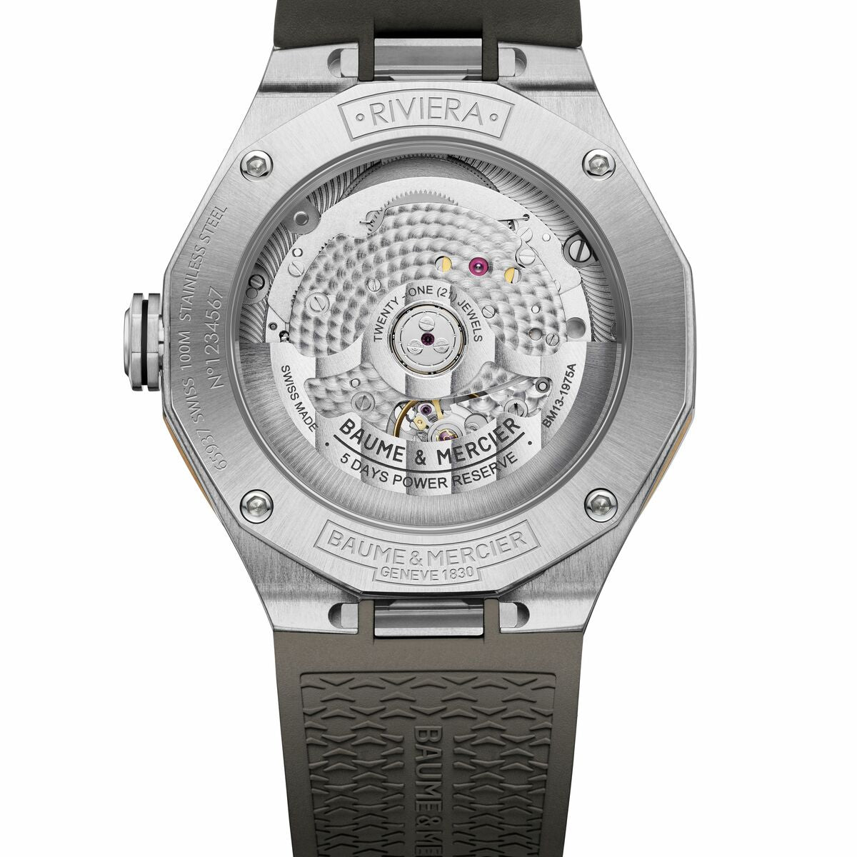 Baume Et Mercier Riviera Baumatic Automatic (Cadran gris / 39mm)