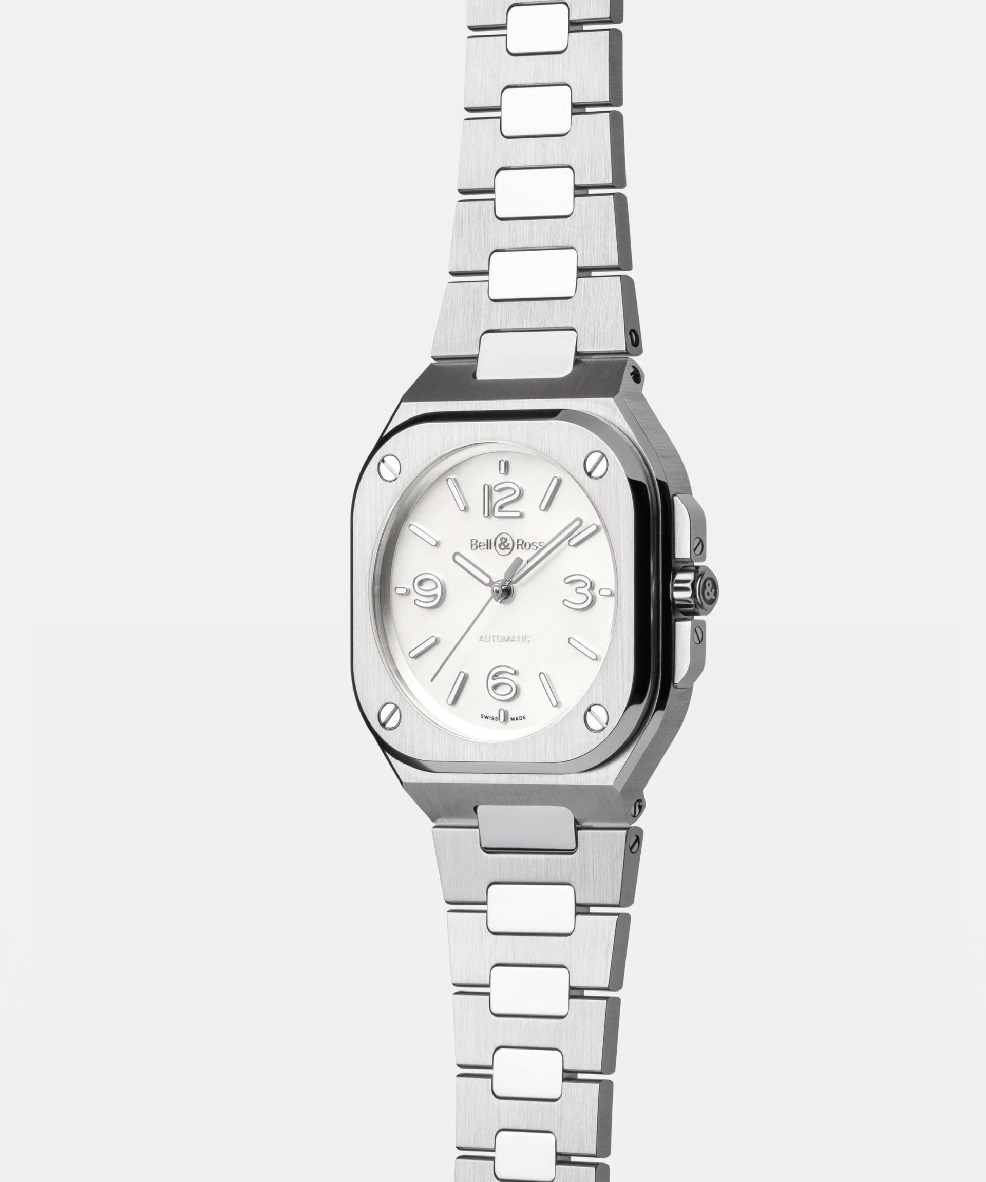 Bell & Ross BR 05 36MM Mother Of Pearl Automatic BR05A-S-MP-ST/SST (White Dial / 36mm)