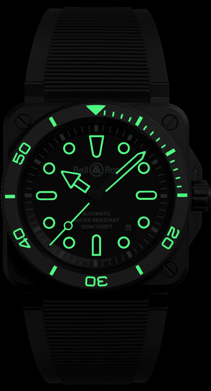 Bell & Ross BR 03 Diver Lum Outline Automatic BR03A-D-OL-CE/SRB (Black Dial / 42mm)