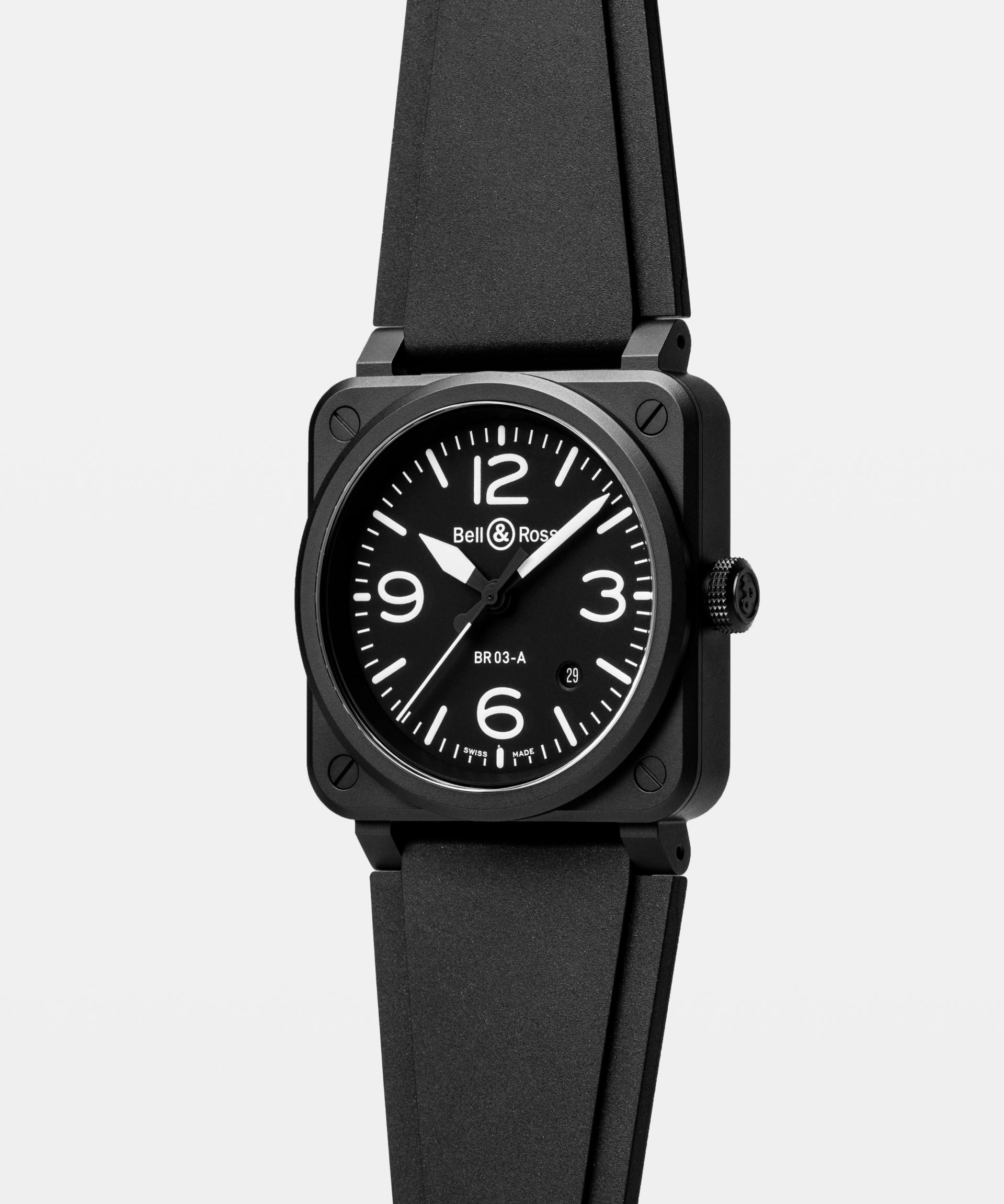 Bell & Ross BR 03 Black Matte Automatic BR03A-BL-CE/SRB (Black Dial / 41mm)