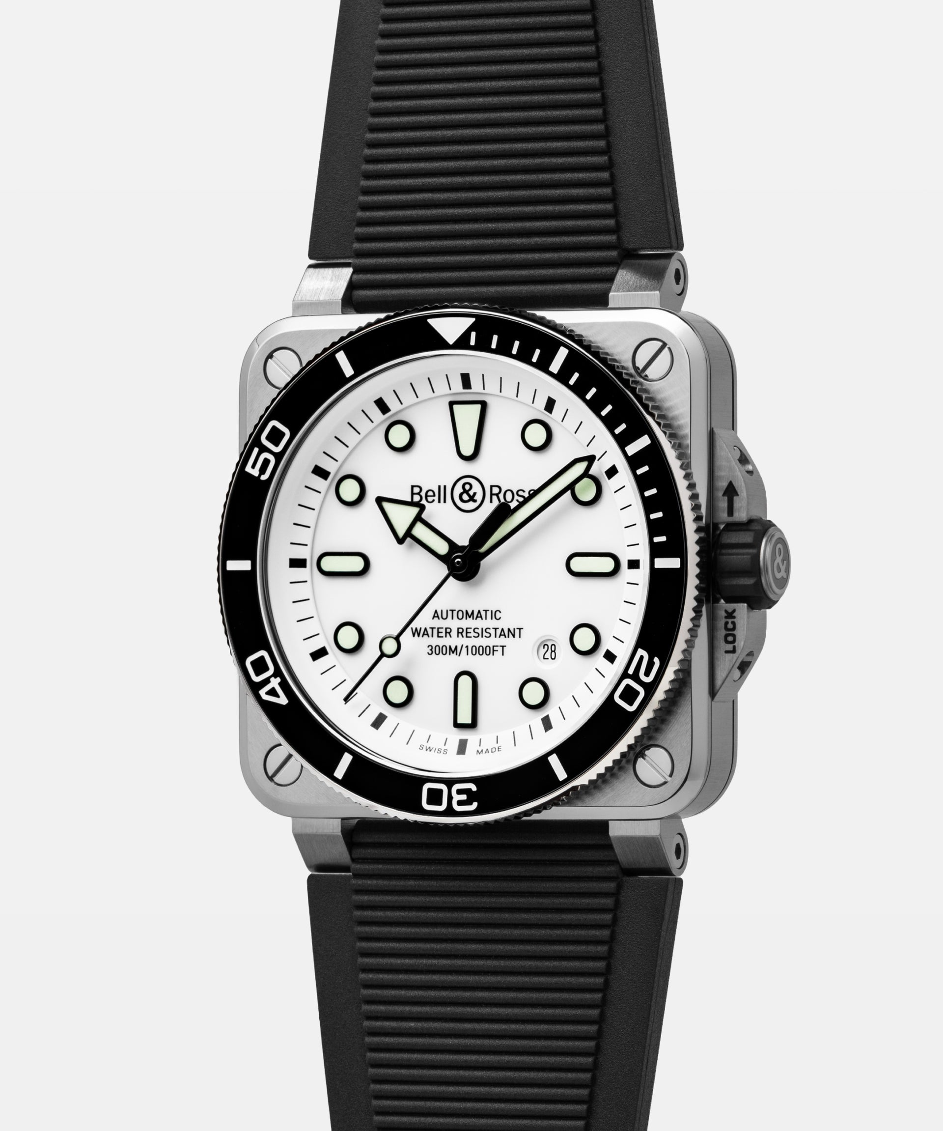 Bell & Ross BR 03 Diver White Steel Automatic BR03A-D-WH-ST/SRB (White Dial / 42mm)