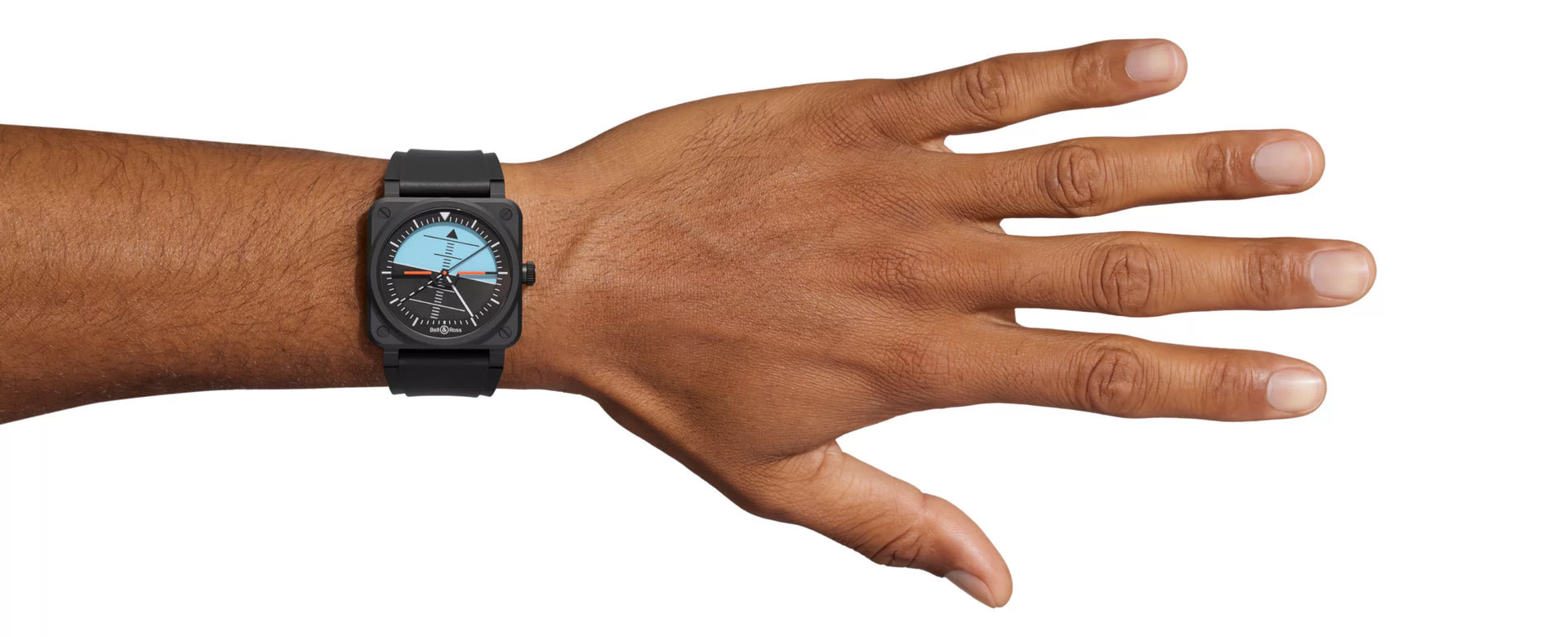 Bell & Ross BR 03 Horizon Limited Edition Automatic BR03A-HRZ-CE/SRB (Black/Turquoise Dial / 41mm)