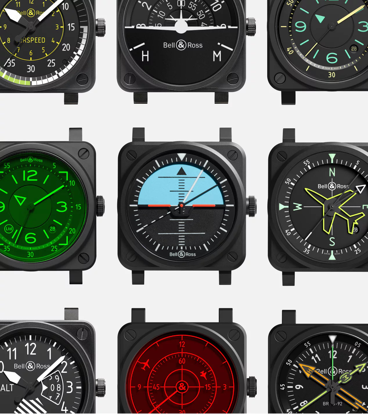 Bell & Ross BR 03 Horizon Limited Edition Automatic BR03A-HRZ-CE/SRB (Black/Turquoise Dial / 41mm)