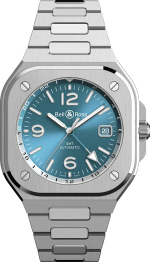 Bell & Ross BR 05 GMT Sky Blue Automatic (Cadran bleu ciel / 41mm)