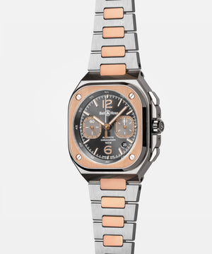 Bell & Ross BR 05 Grey Steel & Gold Automatic Chronograph BR05C-RTH-STPG (Grey Dial / 42mm)