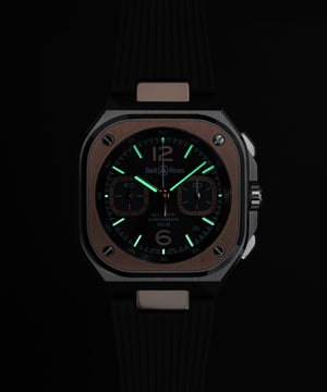 Bell & Ross BR 05 Grey Steel & Gold Automatic Chronograph BR05C-RTH-STPG (Grey Dial / 42mm)