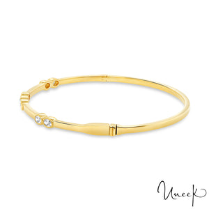 Uneek 18K - Bracelet empilable serti de diamants ovales