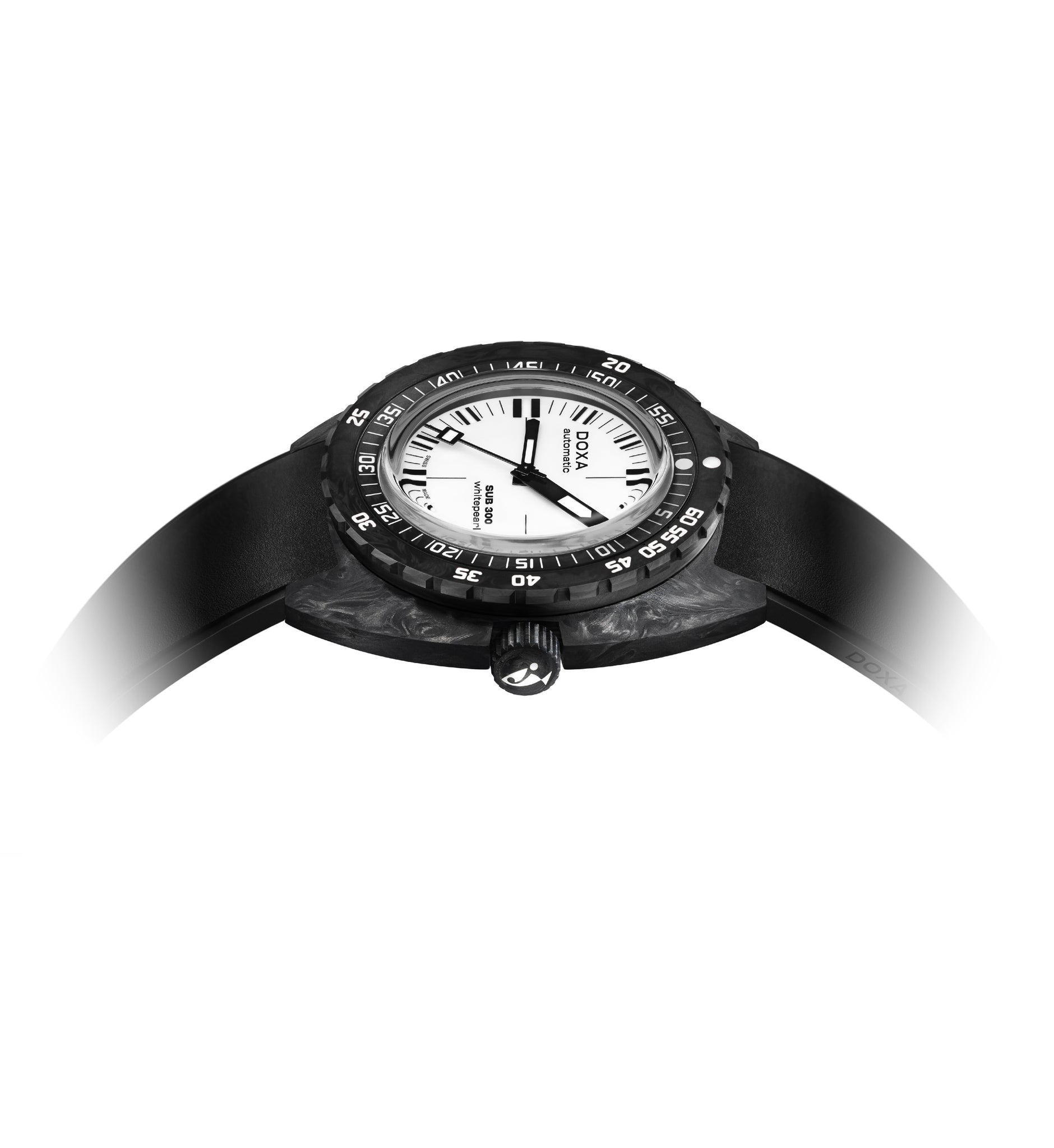 Doxa SUB 300 Carbon Whitepearl Automatic (White Dial / 42.5mm)