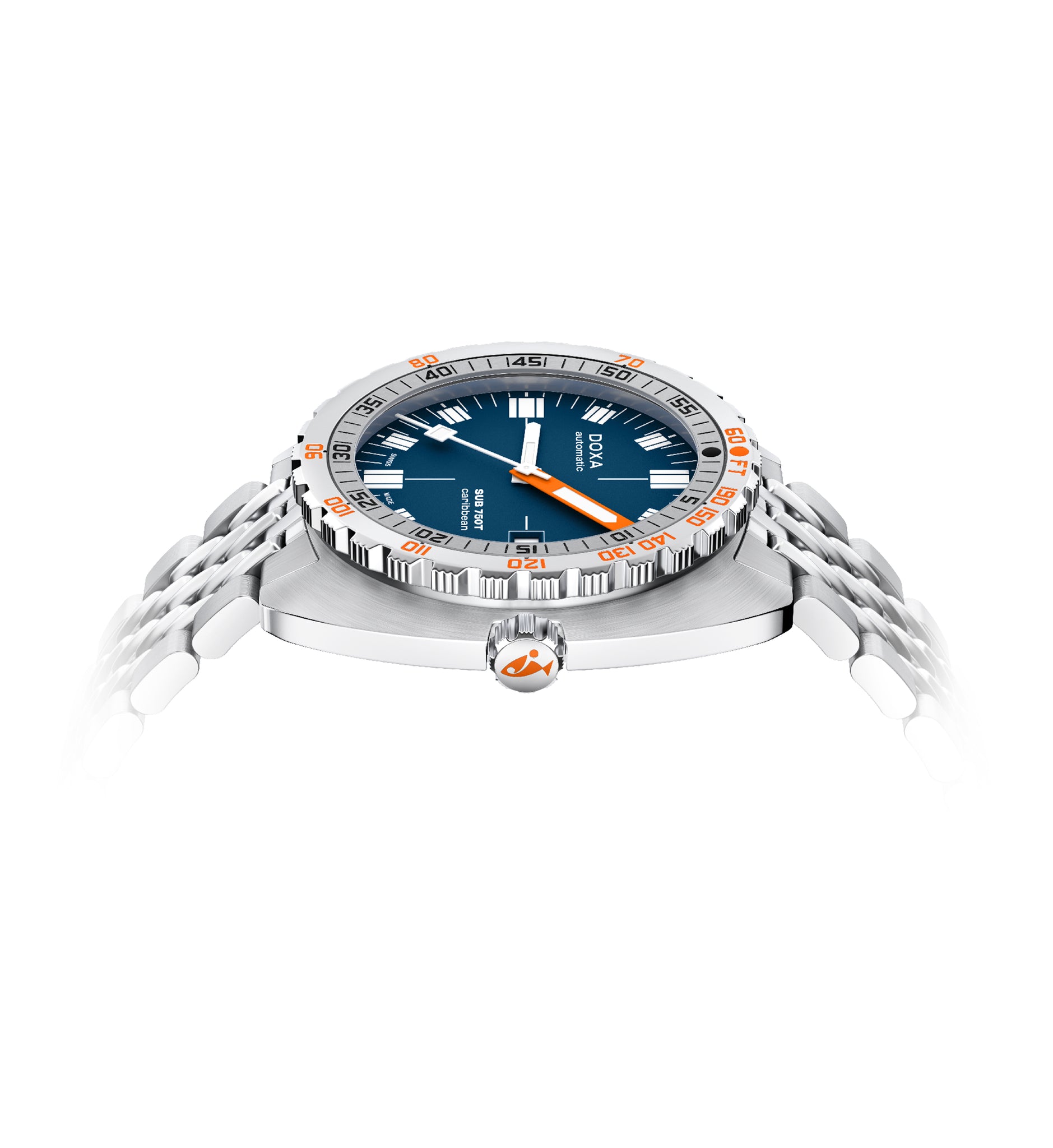 Doxa SUB 750T Caribbean Automatic (Blue Dial / 45mm)