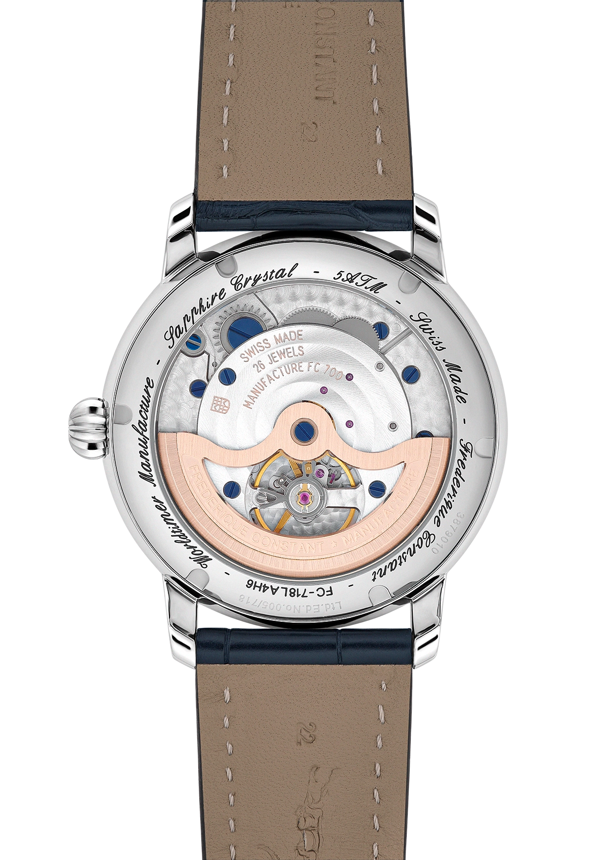 Frederique Constant Manufacture Classic Worldtimer Limited Edition Automatic (Blue Lapis Lazuli Dial / 42mm)