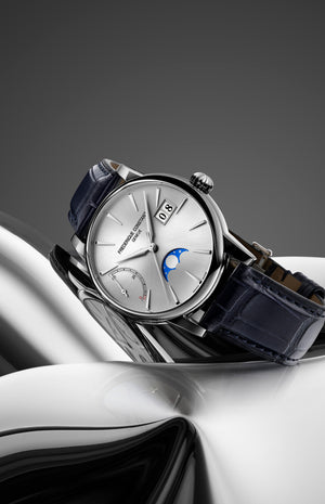 Frederique Constant Manufacture Classics Power Reserve Big Date Automatic (Cadran argenté / 40mm)