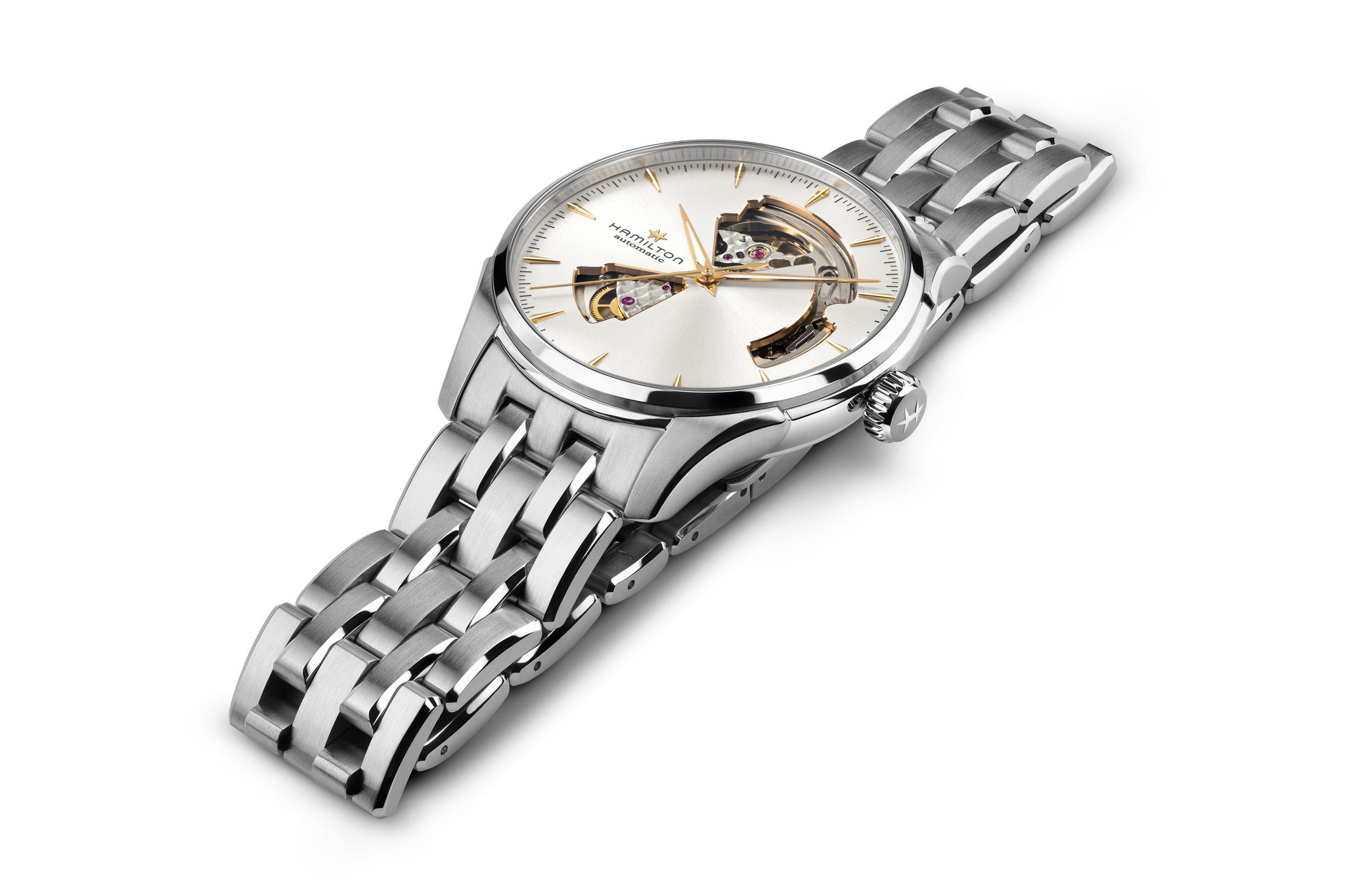 Hamilton Jazzmaster Open Heart Auto (cadran argenté / 40mm)