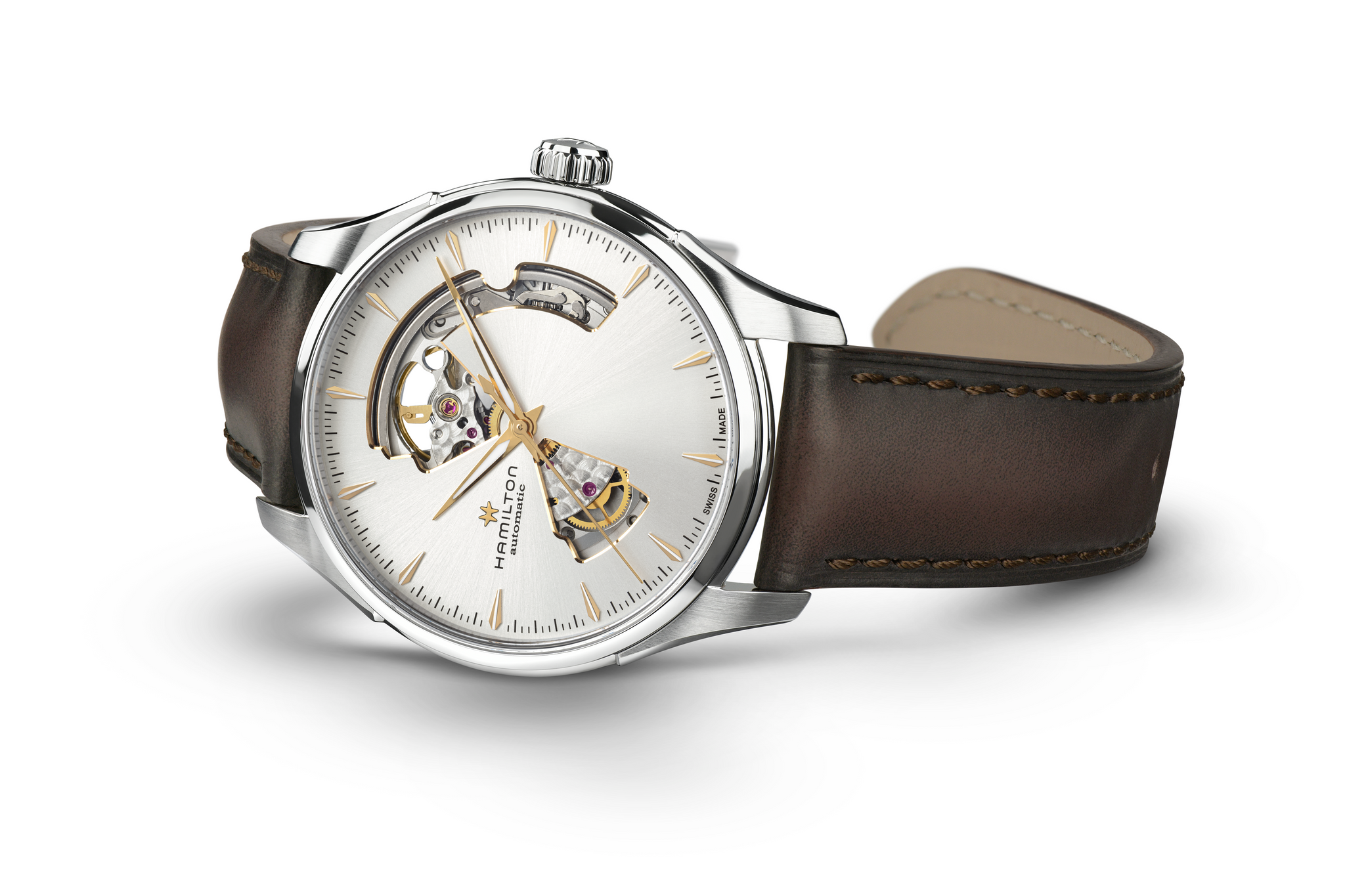 Hamilton Jazzmaster Open Heart Auto (cadran argenté / 40mm)