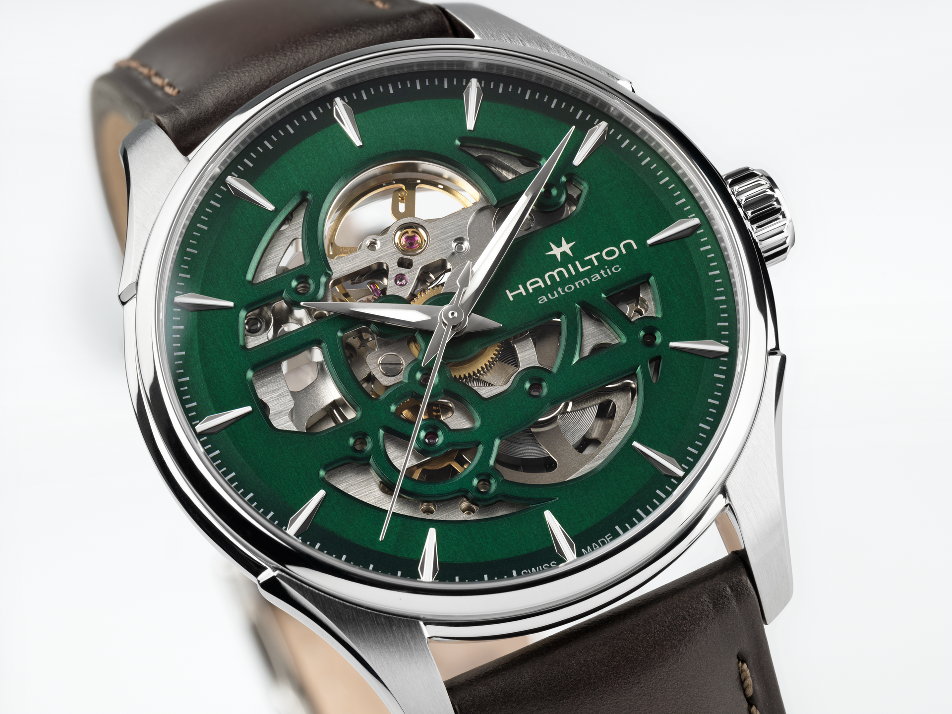Hamilton Jazzmaster Skeleton Auto (Green Skeleton Dial / 40mm)