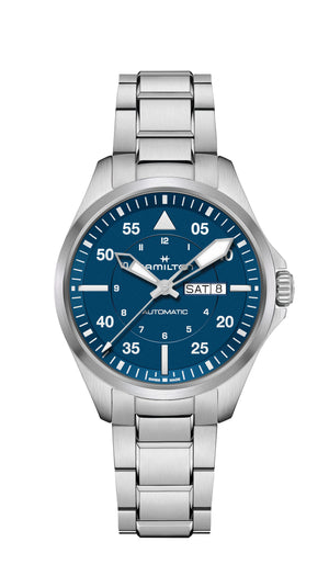 Hamilton Khaki Aviation Pilot Day Date Auto (Cadran bleu / 42mm)