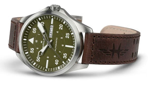 Hamilton Khaki Aviation Pilot Day Date Auto (Cadran vert / 42mm)