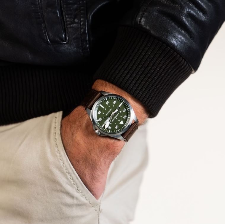 Hamilton Khaki Aviation Pilot Day Date Auto (Cadran vert / 42mm)