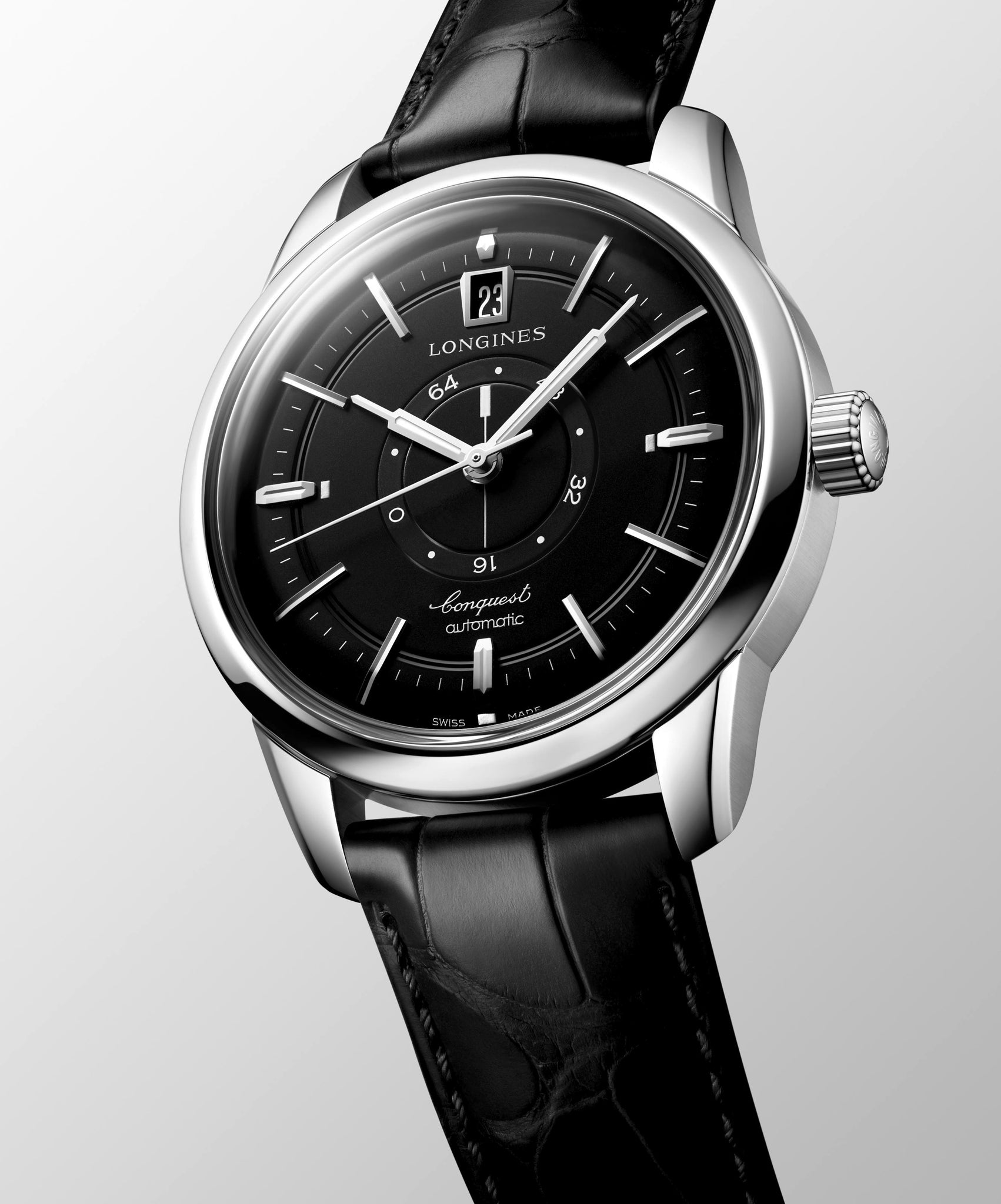 Longines Conquest Heritage Central Power Reserve Automatic (Cadran noir / 38mm)