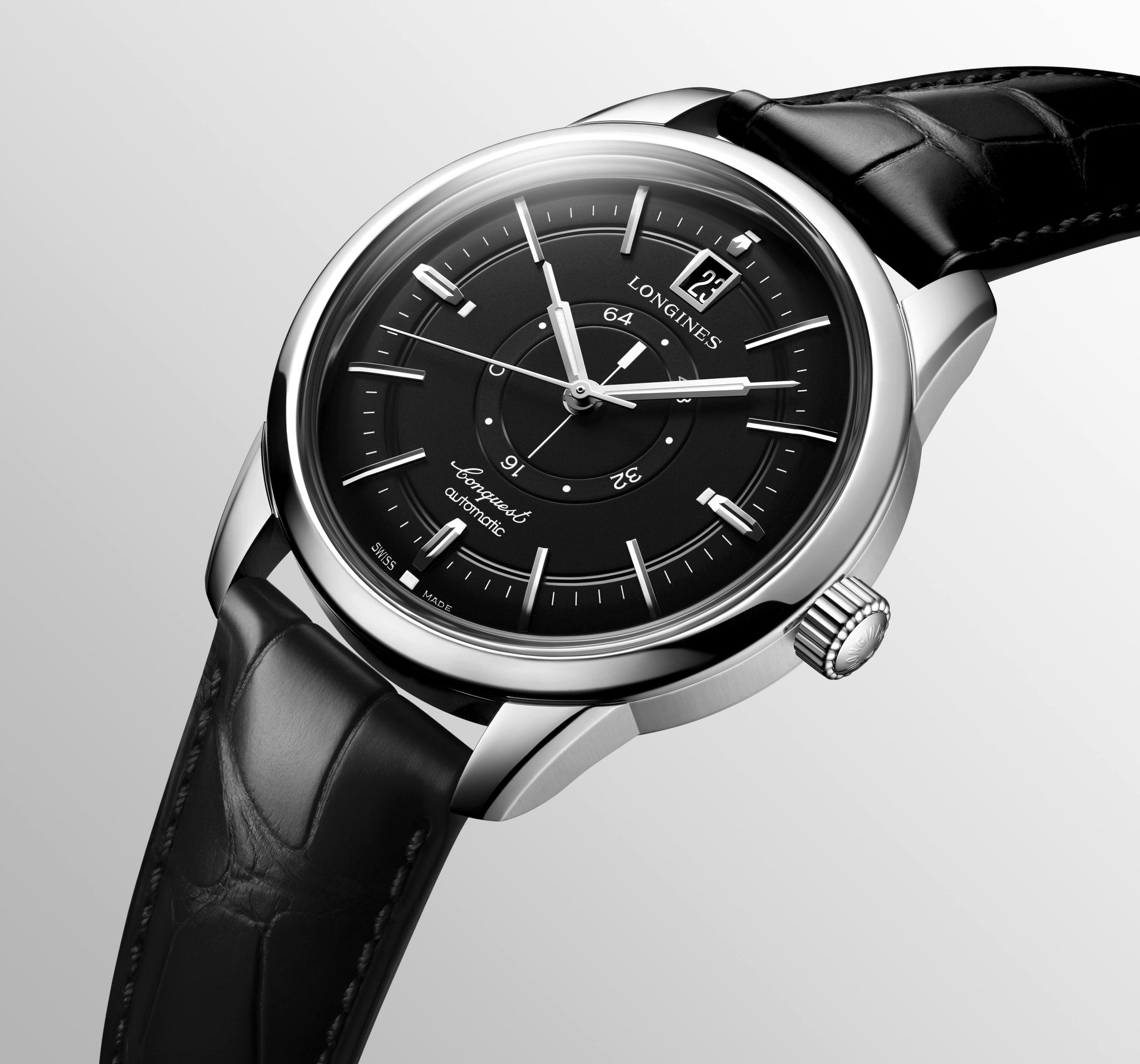 Longines Conquest Heritage Central Power Reserve Automatic (Cadran noir / 38mm)