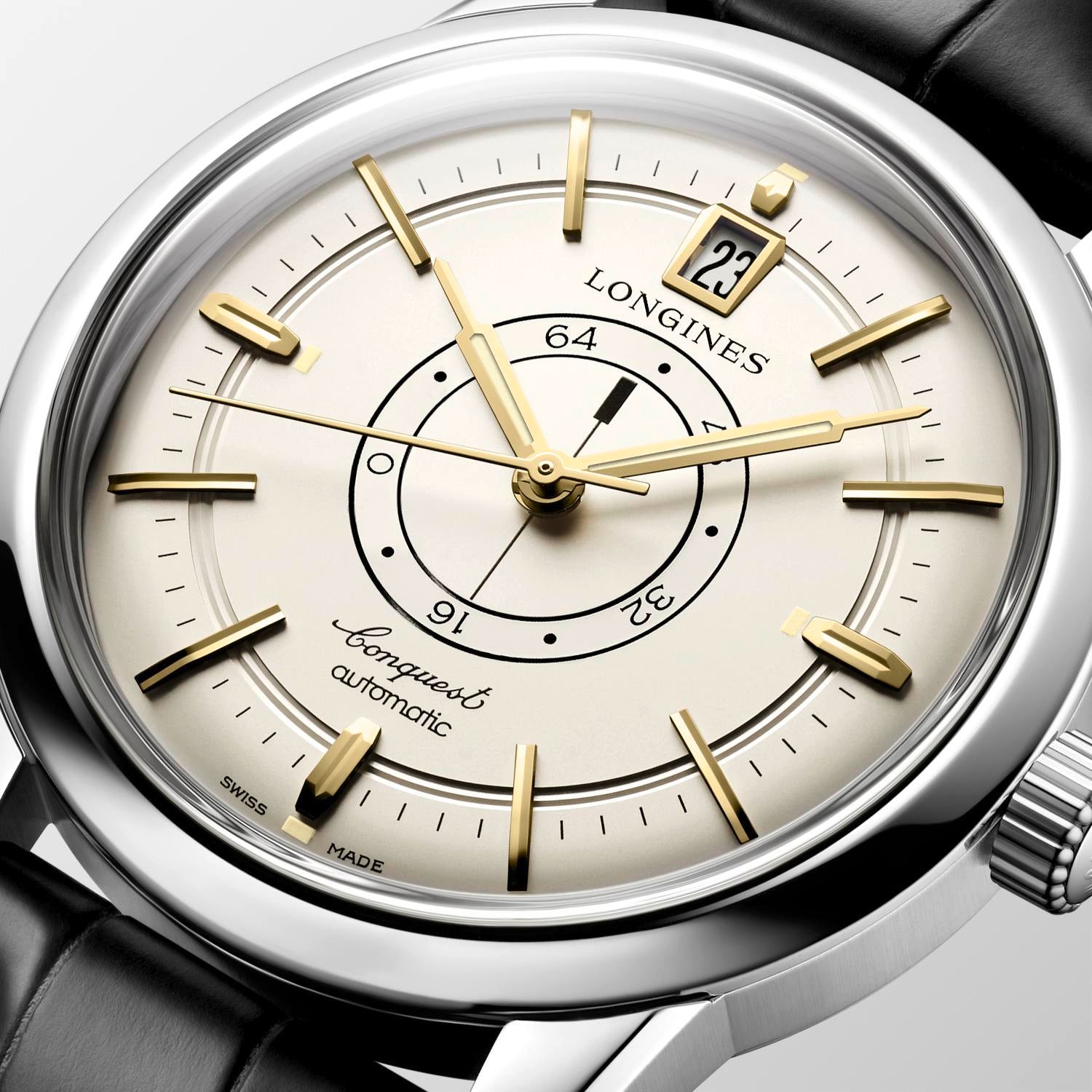 Longines Conquest Heritage Central Power Reserve Automatic (cadran argenté / 38mm)