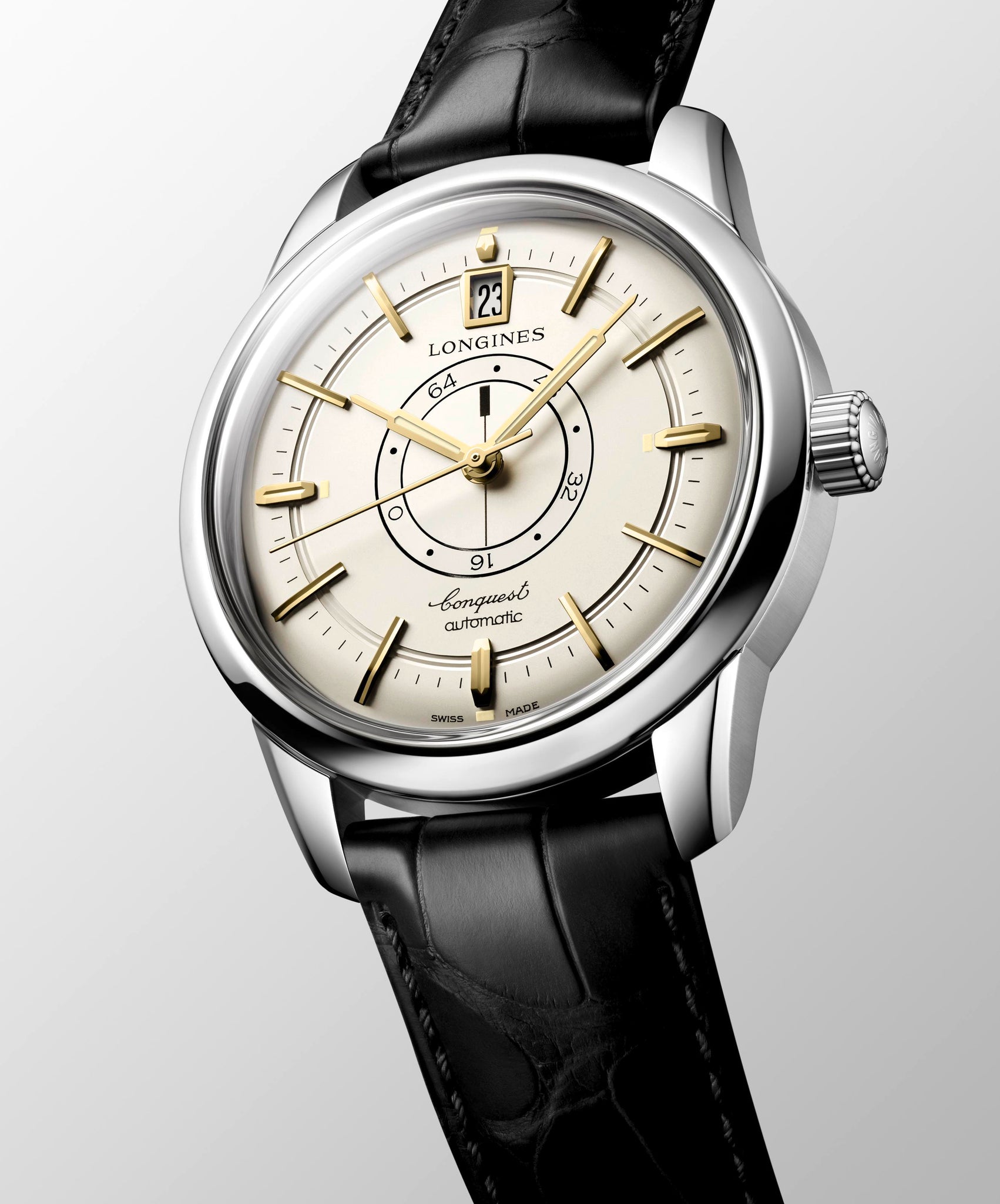 Longines Conquest Heritage Central Power Reserve Automatic (cadran argenté / 38mm)