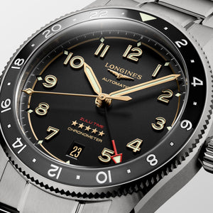 Longines Spirit Zulu Time Titanium Automatic (cadran noir / 39mm)