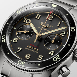 Longines Spirit Flyback Titanium Automatic (Cadran noir / 42mm)