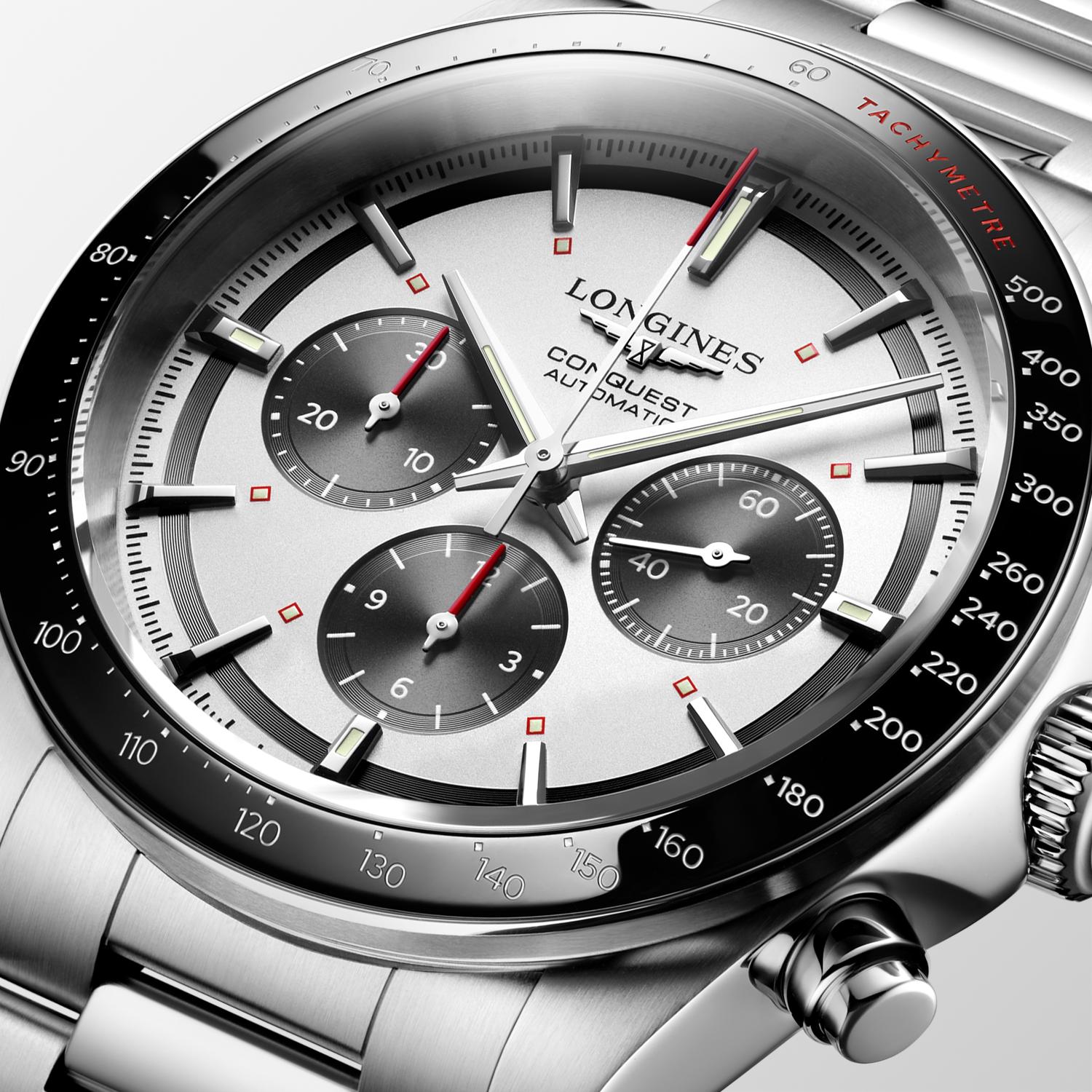 Longines Conquest Chronographe automatique (cadran argenté / 42mm)