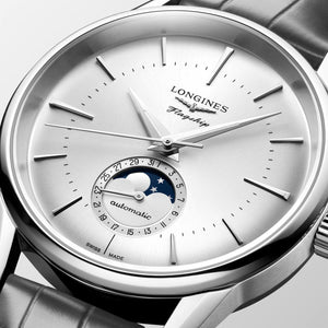 Longines Flagship Heritage Moonphase Automatic (Cadran Silver Sunray / 38.5mm)